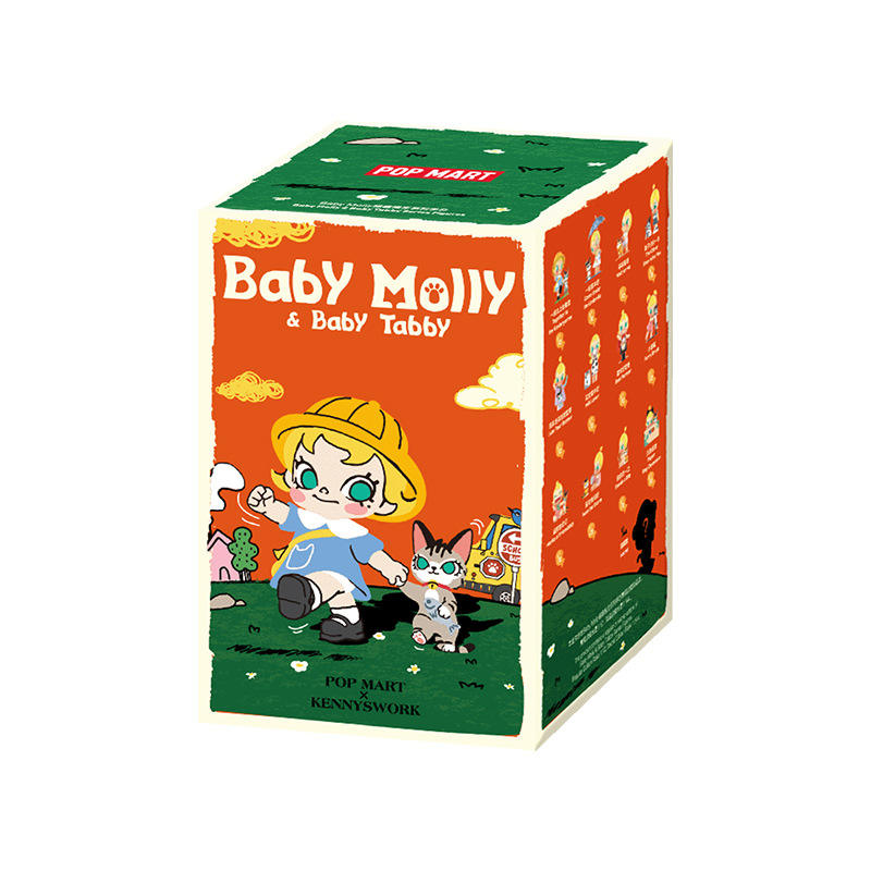 Handmade PVC blind box toy, Baby Molly Cat fun series, collectible animal-themed gift